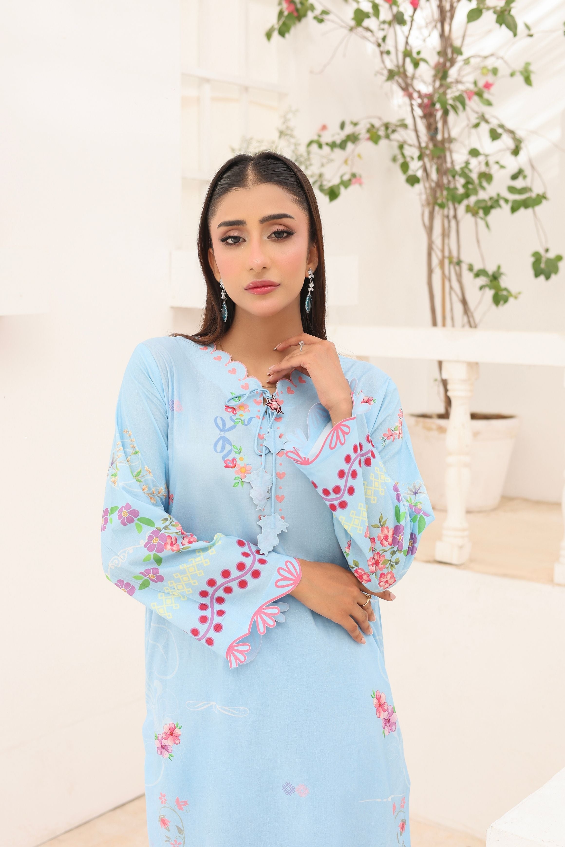 Sky Breeze | 2 Piece Long Shirt Set