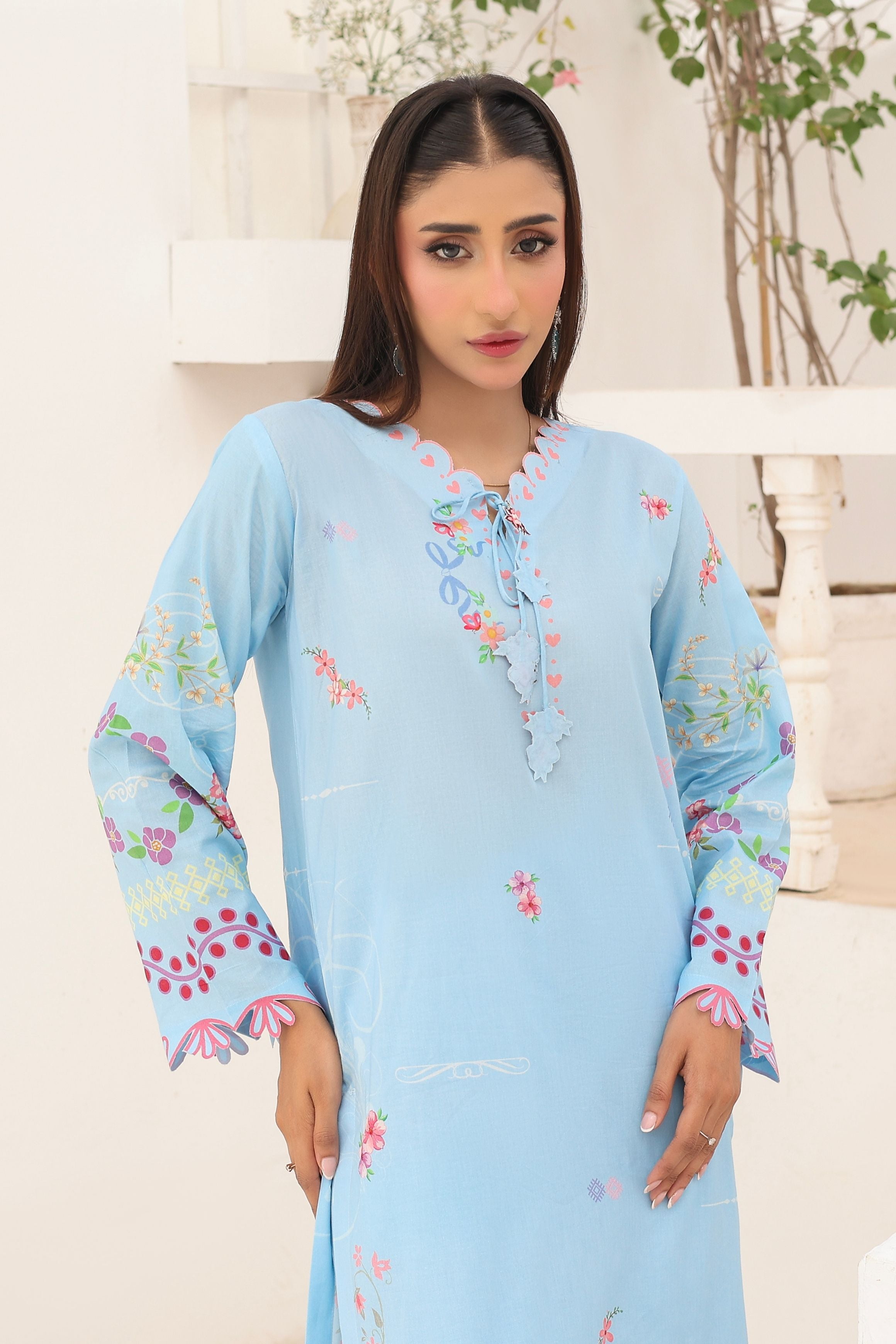 Sky Breeze | 2 Piece Long Shirt Set