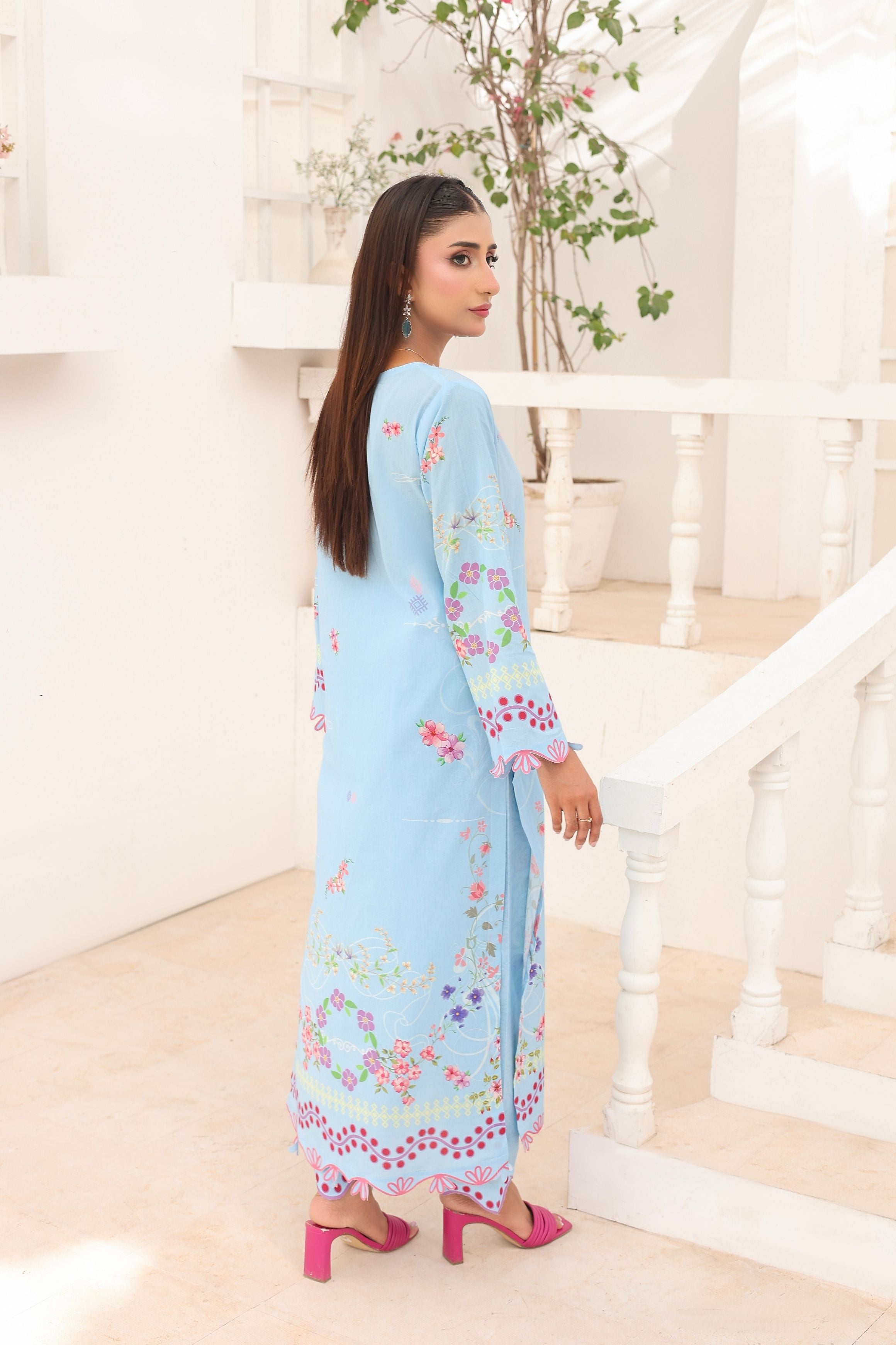 Sky Breeze | 2 Piece Long Shirt Set
