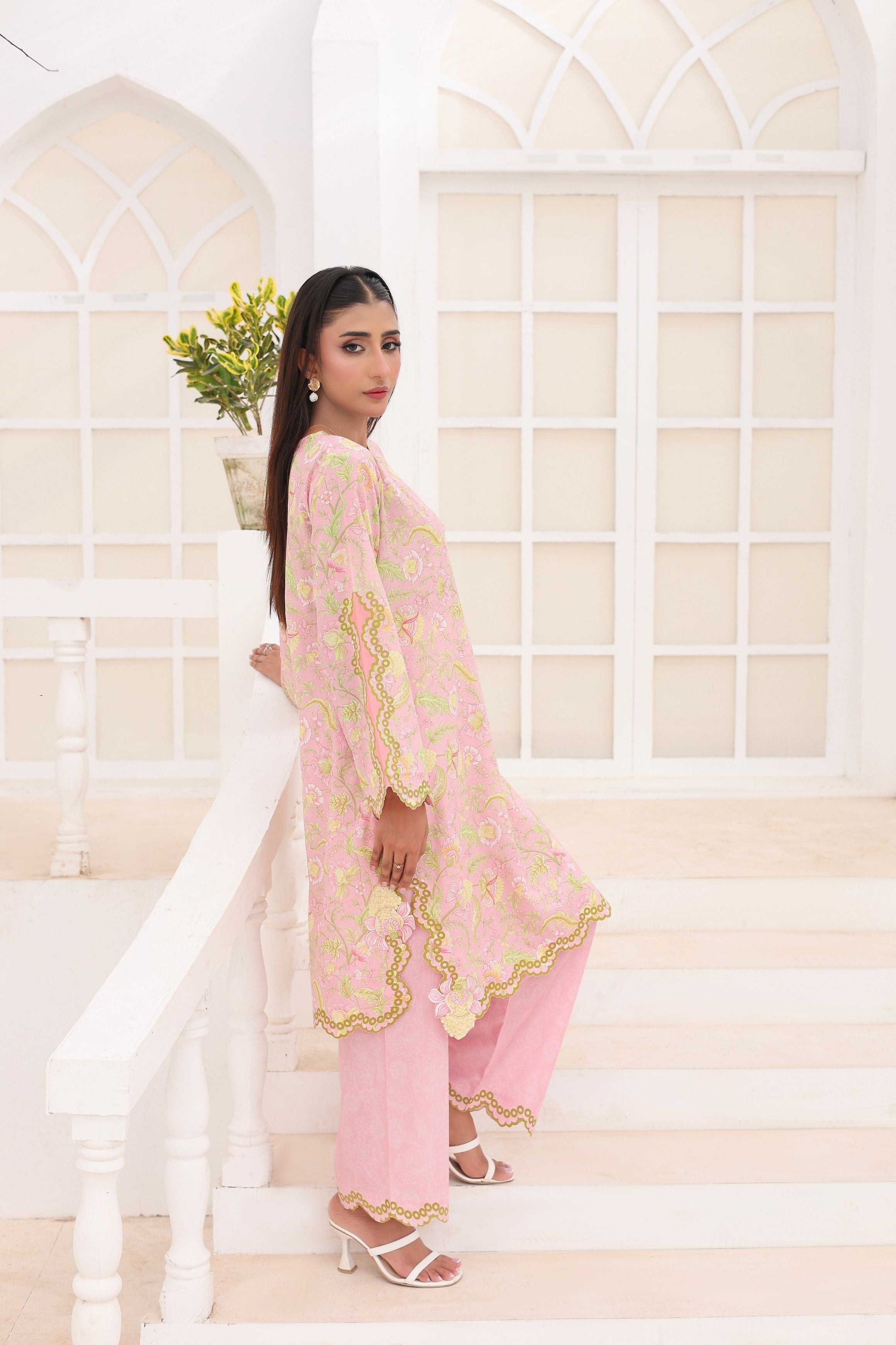 Rose Petal | 2 Piece Short Shirt Set