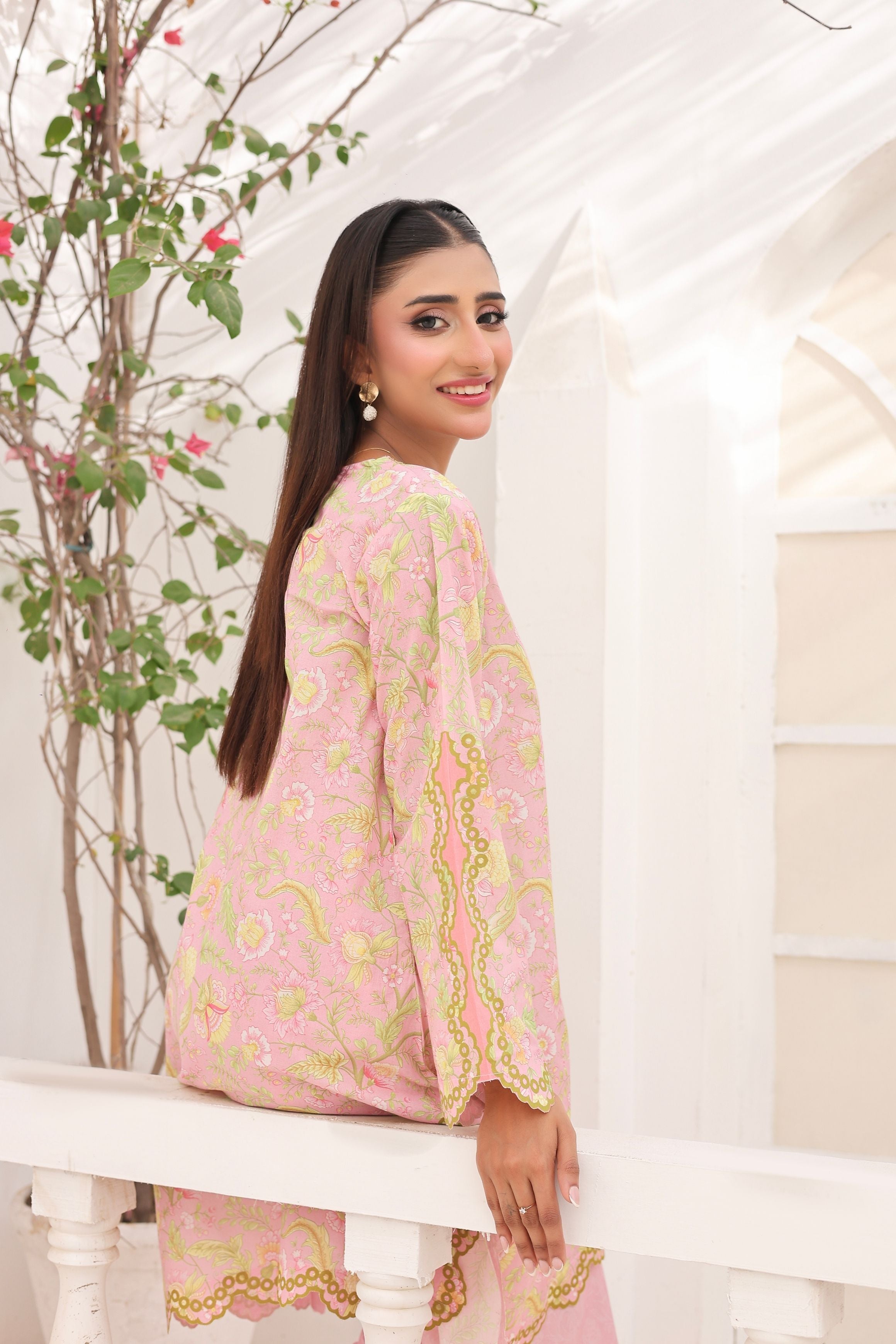 Rose Petal | 2 Piece Short Shirt Set