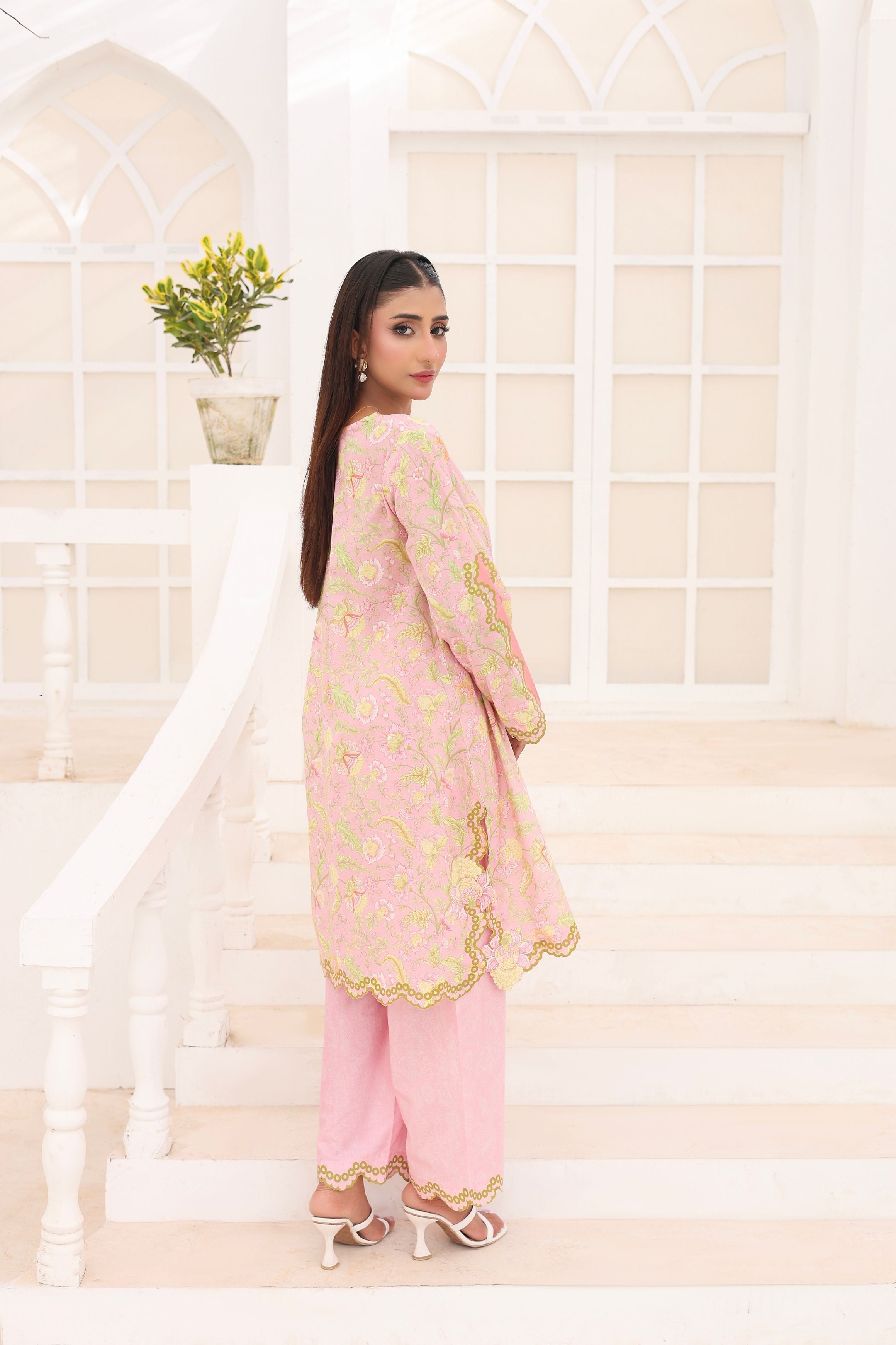 Rose Petal | 2 Piece Short Shirt Set