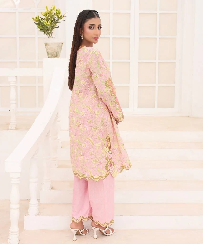 Rose Petal | 2 Piece Short Shirt Set