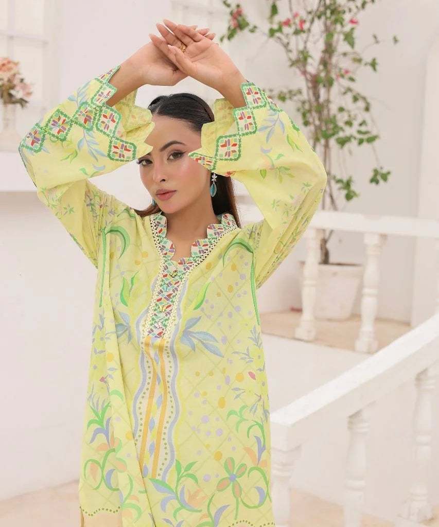 Citrus Blossom | 2 Piece Long Shirt Set
