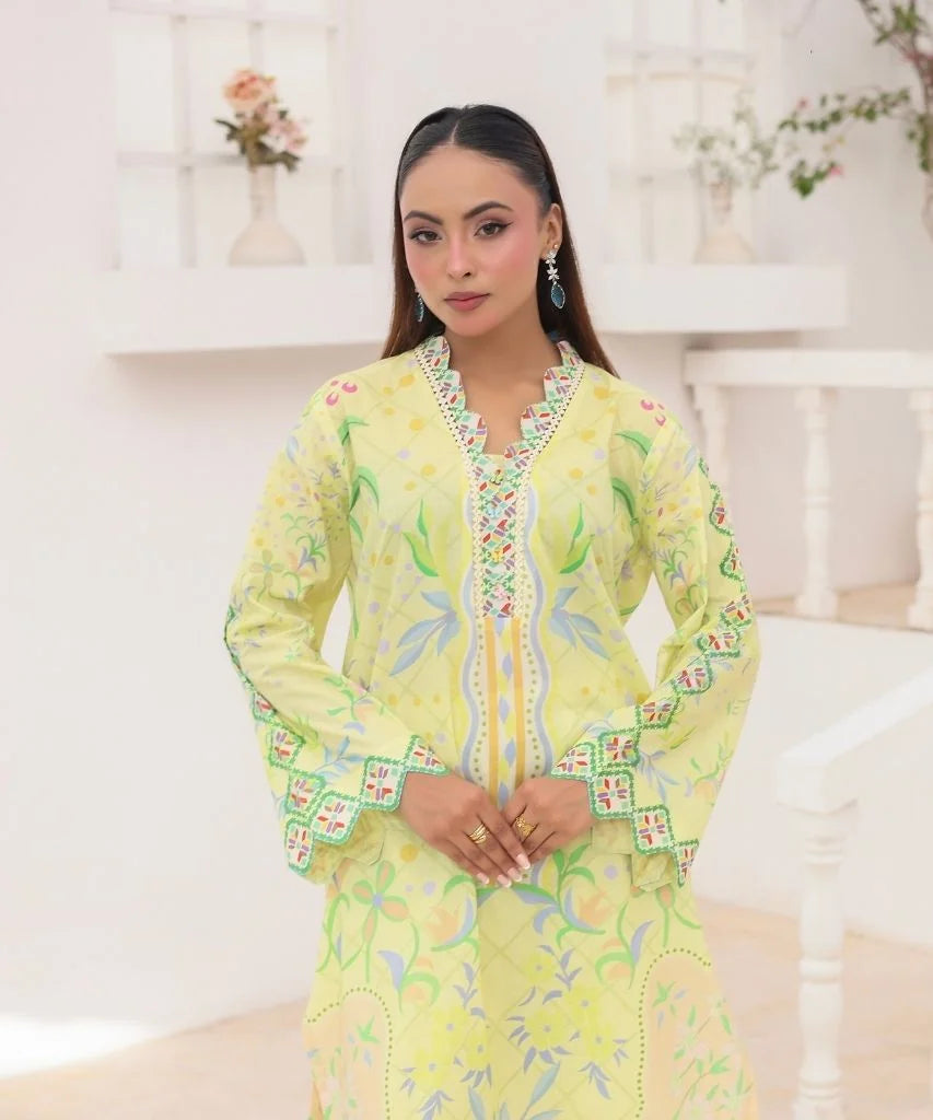 Citrus Blossom | 2 Piece Long Shirt Set