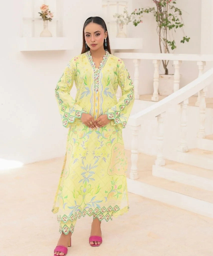 Citrus Blossom | 2 Piece Long Shirt Set