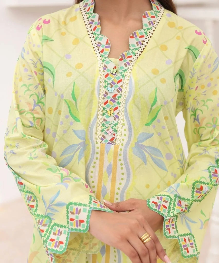 Citrus Blossom | 2 Piece Long Shirt Set