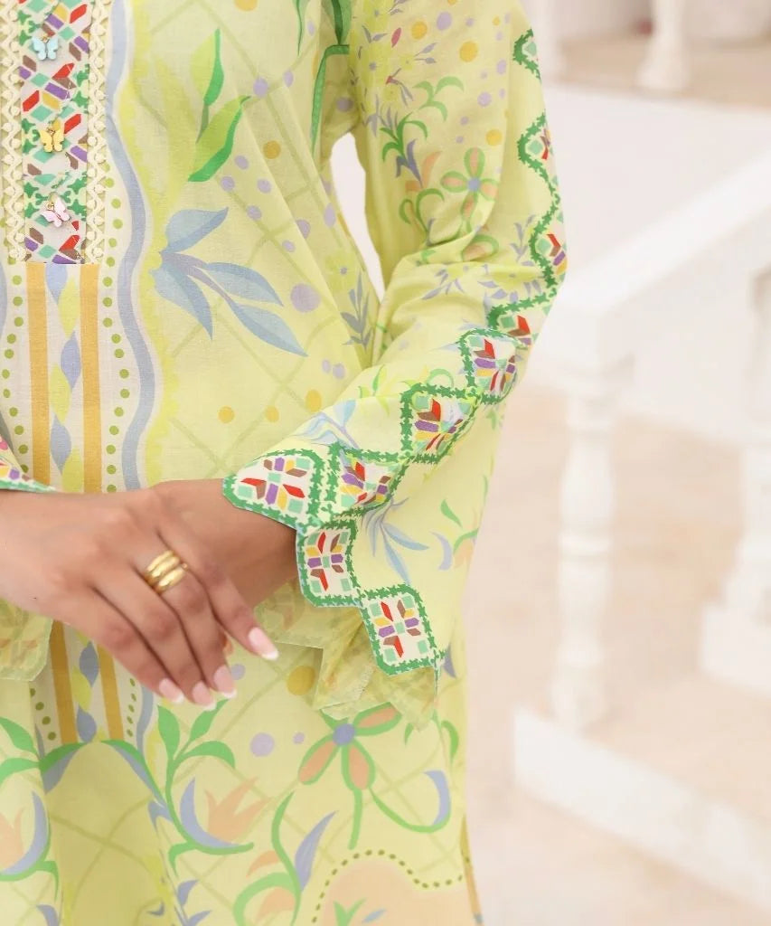 Citrus Blossom | 2 Piece Long Shirt Set