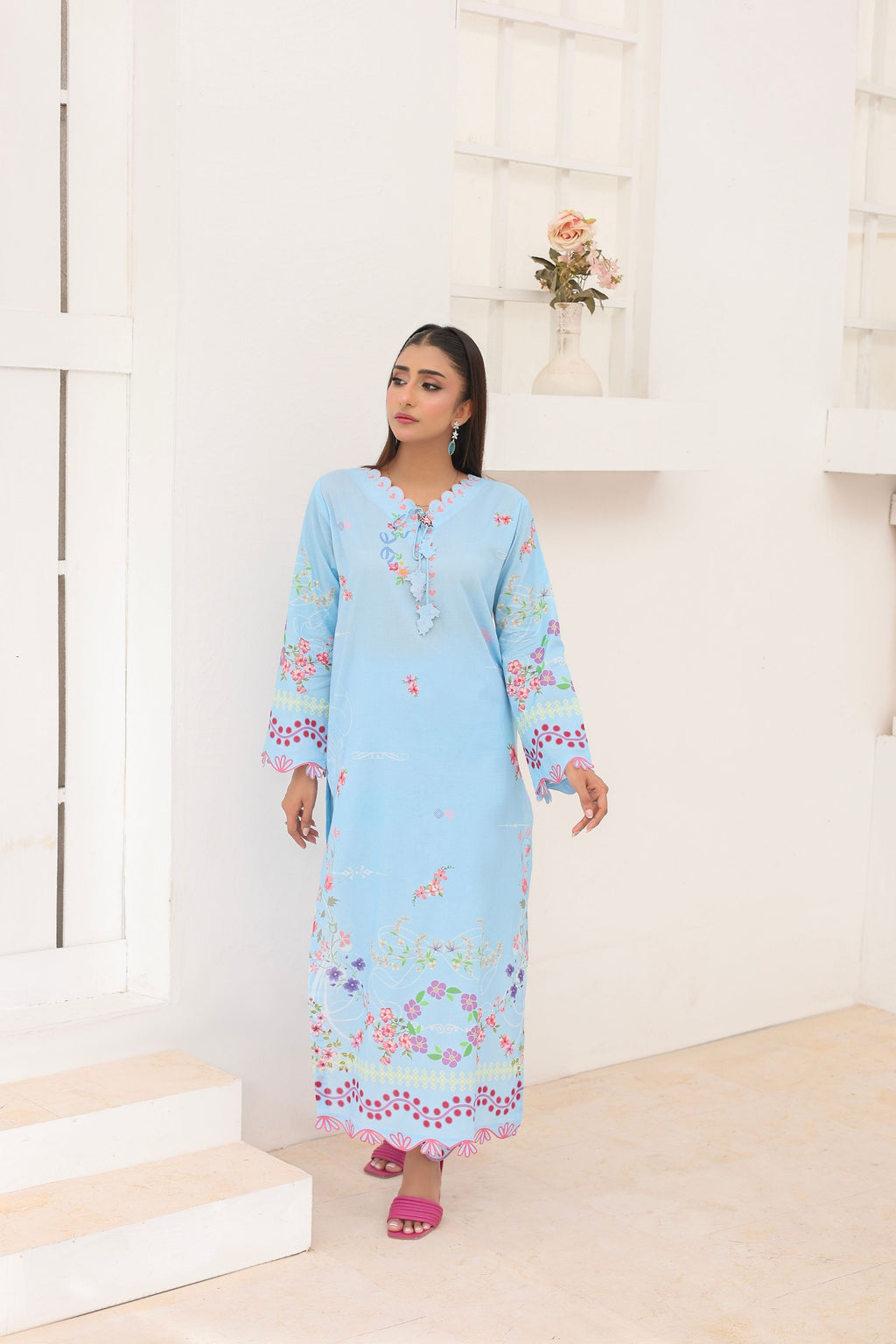 Sky Breeze | 2 Piece Long Shirt Set