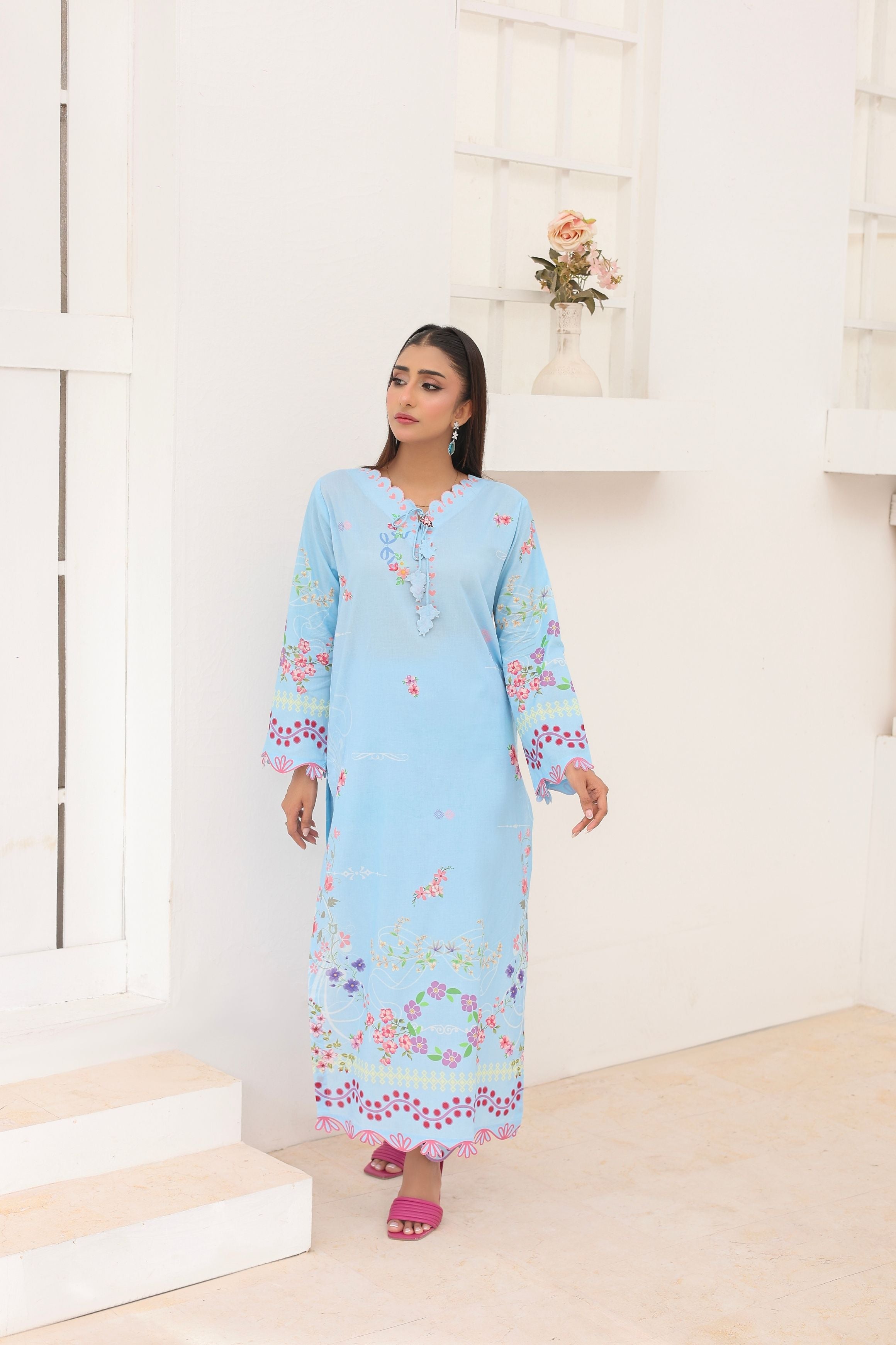 Sky Breeze | 2 Piece Long Shirt Set