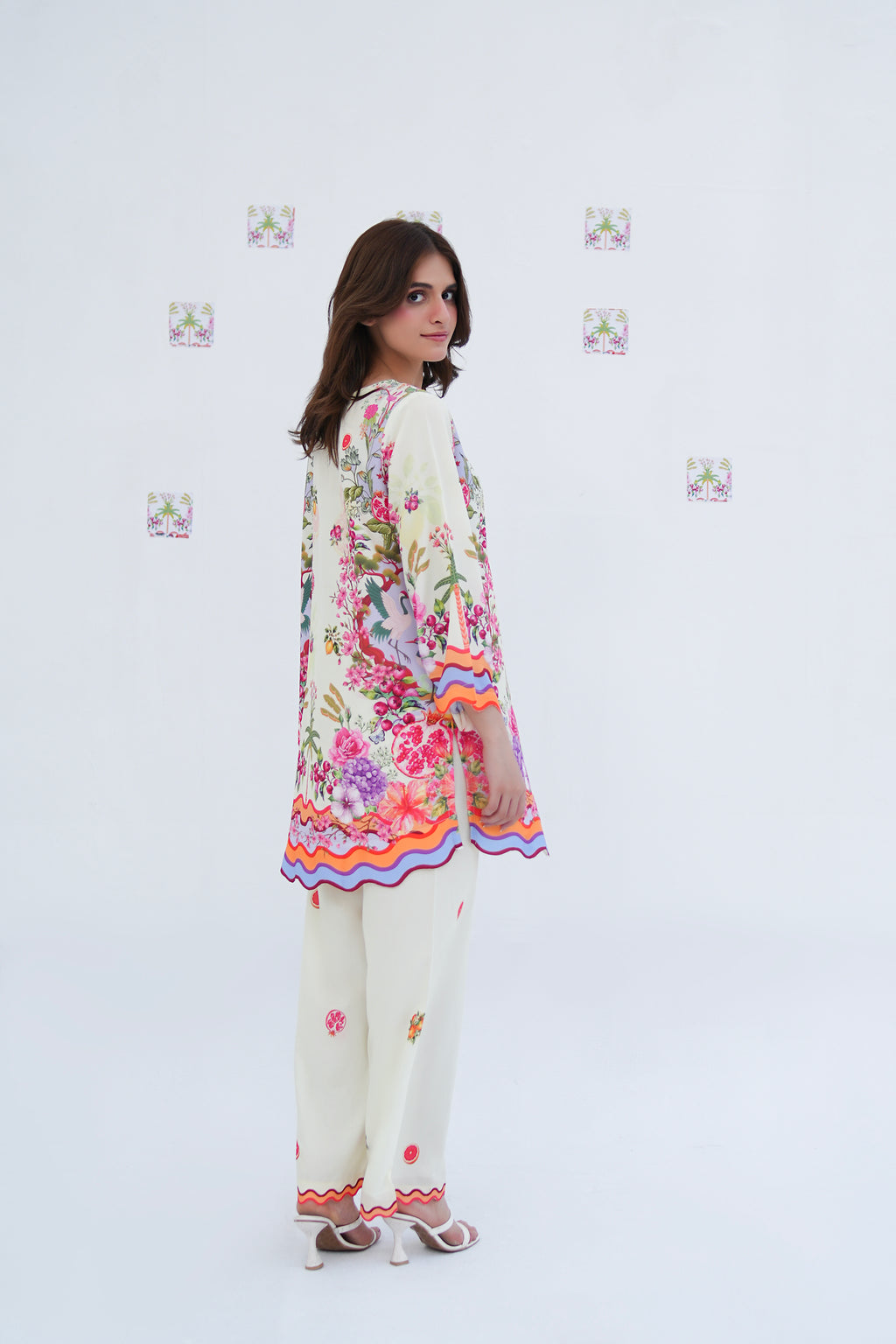 Yellow Pigeons | 2 Piece Short Shirt Set