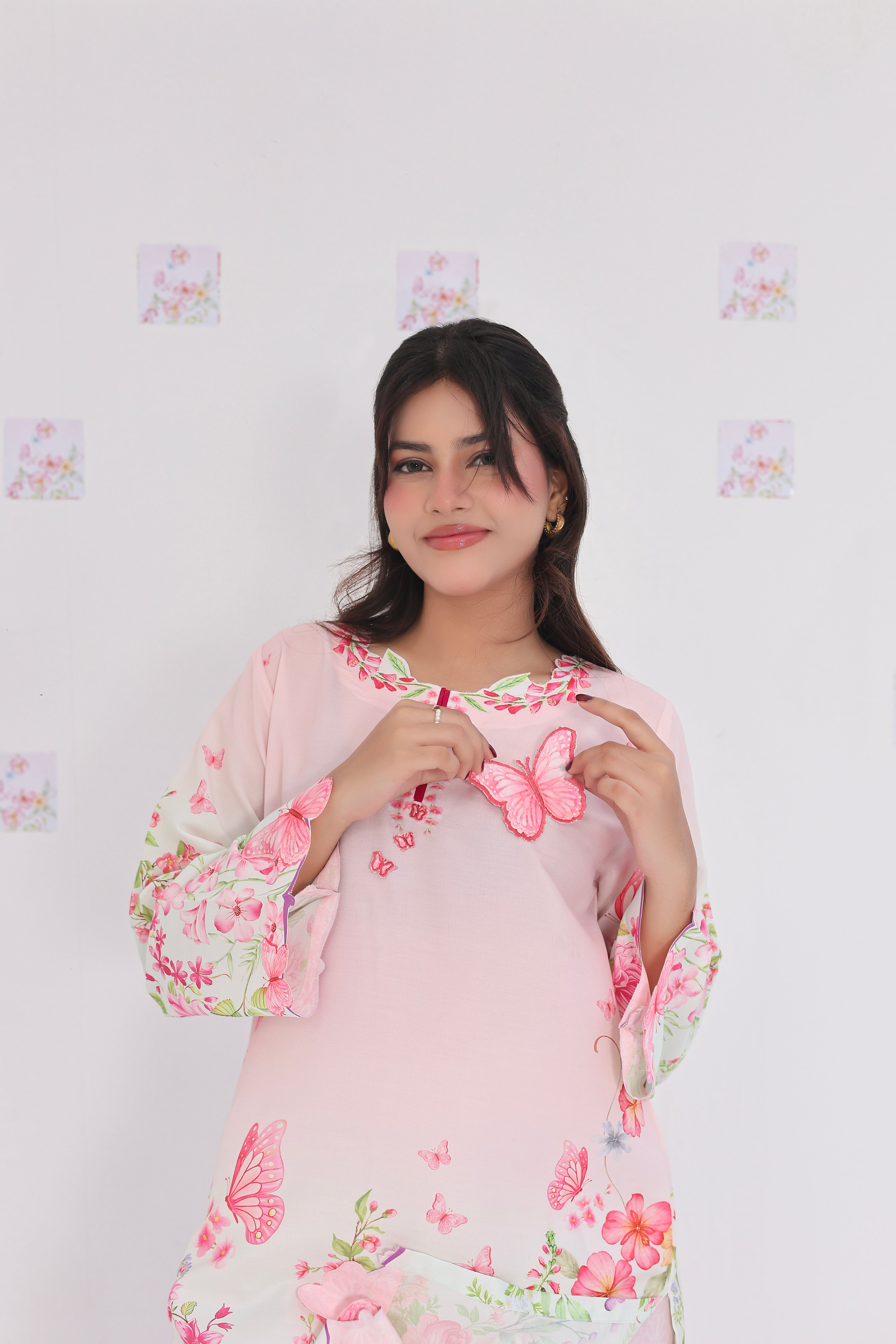 Pink Kiki | 2 Piece Short Shirt Set