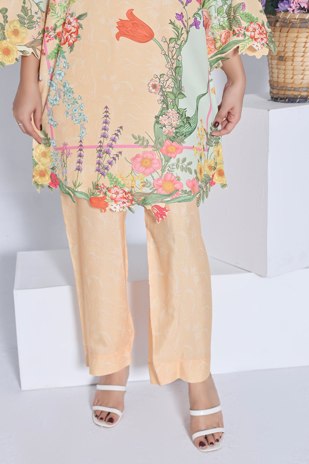 Peachy Mint | 2 Piece Short Shirt Set